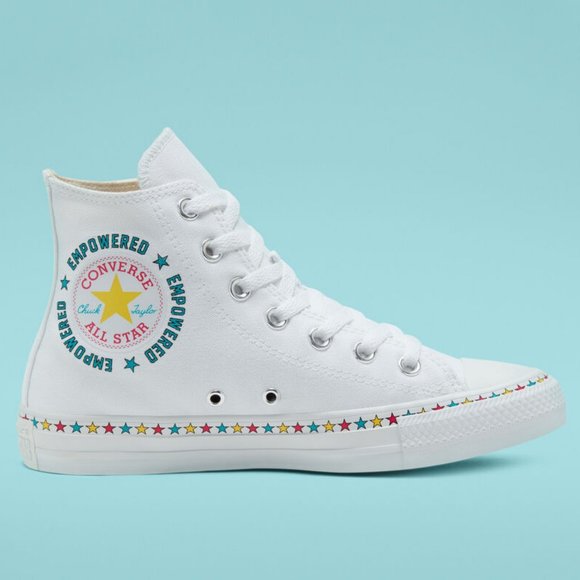 white canvas converse